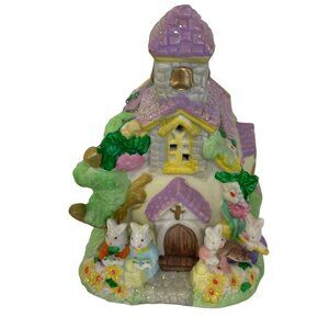 Vintage Hoppy Hollow 2003 Easter Church House Porcelain 4.5" High